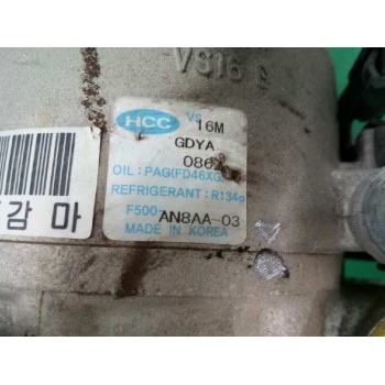 Recambio de compresor aire acondicionado para hyundai i30 1.4 cat referencia OEM IAM AN8AA03 AN8AA F500