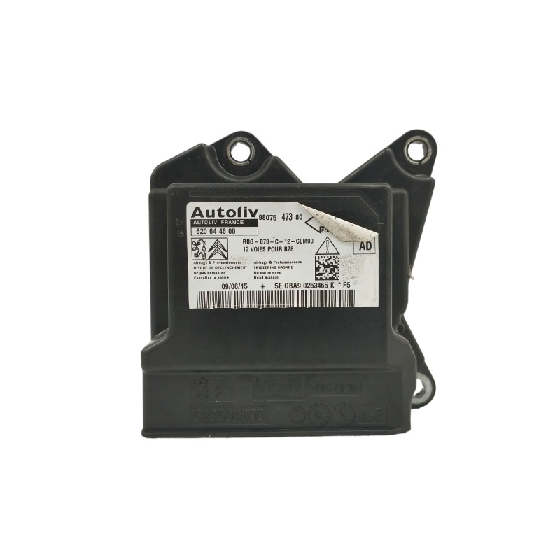 Recambio de centralita airbag para citroën c4 picasso 1.6 blue-hdi fap referencia OEM IAM 9807547380 620644600 