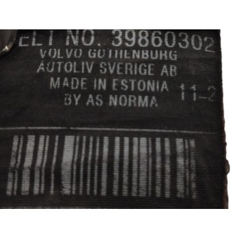Recambio de cinturon seguridad delantero izquierdo para volvo v70 iii (135) d5 referencia OEM IAM 39860302  