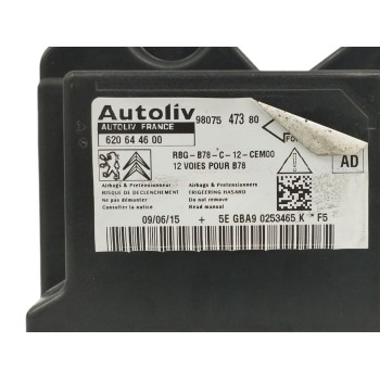 Recambio de centralita airbag para citroën c4 picasso 1.6 blue-hdi fap referencia OEM IAM 9807547380 620644600 