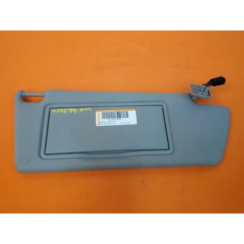 Recambio de parasol derecho para opel zafira b enjoy referencia OEM IAM 13234249  