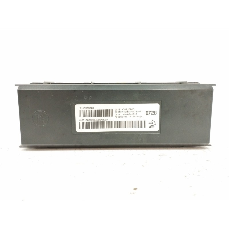 Recambio de modulo electronico para opel astra j gtc sportive referencia OEM IAM 13586728  