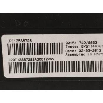 Recambio de modulo electronico para opel astra j gtc sportive referencia OEM IAM 13586728  