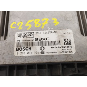 Recambio de centralita motor uce para ford focus c-max (cap) 1.6 tdci cat referencia OEM IAM 6M5112A650NC 0281011701 