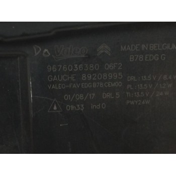 Recambio de piloto delantero izquierdo para citroën c4 picasso 1.6 blue-hdi fap referencia OEM IAM 9676036380  