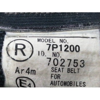 Recambio de cinturon seguridad trasero derecho para peugeot 107 1.0 cat (384f) referencia OEM IAM 7P1200  