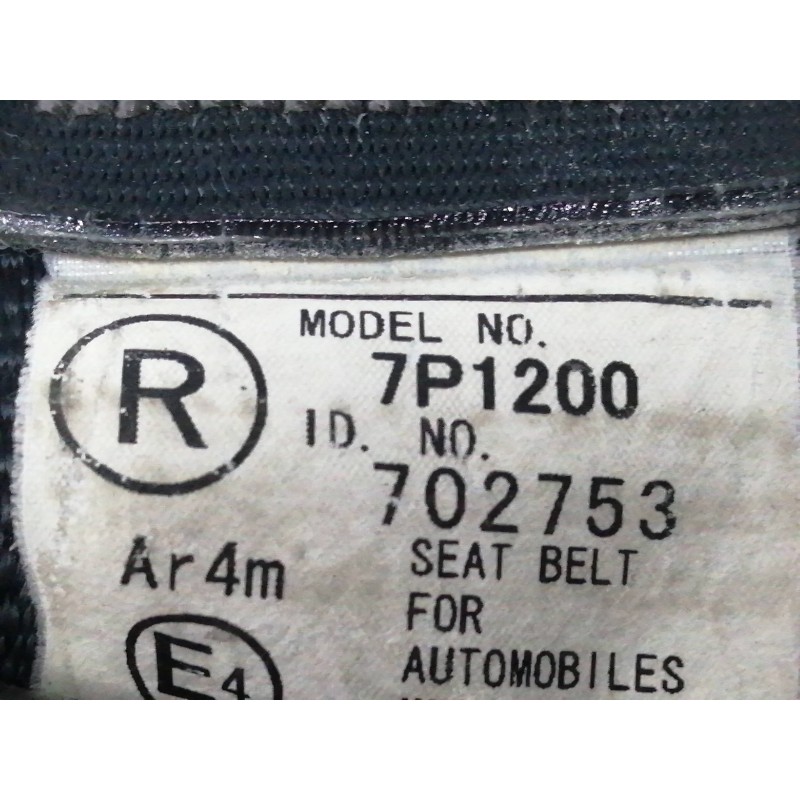 CINTURON SEGURIDAD TRASERO DERECHO