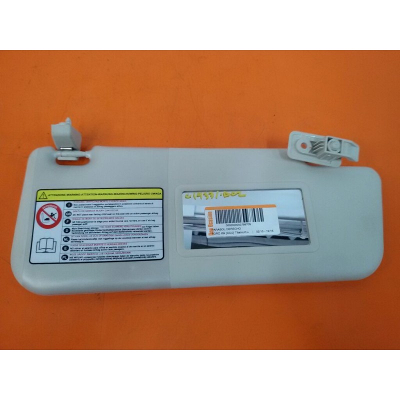 Recambio de parasol derecho para ford ka (ru8) 1.2 referencia OEM IAM 1570922  