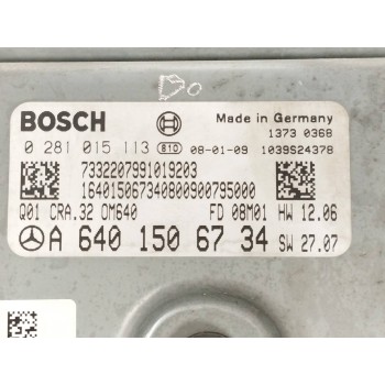 Recambio de centralita motor uce para mercedes-benz clase a (w169) 2.0 cdi cat referencia OEM IAM A6401506734 0281015113 