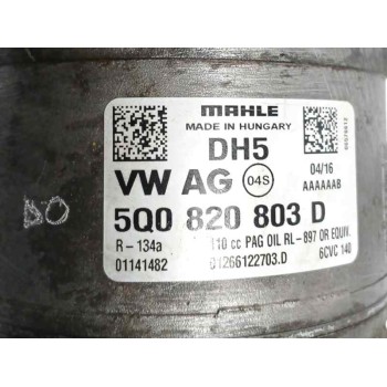 Recambio de compresor aire acondicionado para volkswagen vw golf vii (5g1, bq1, be1, be2) 2.0 tdi referencia OEM IAM 5Q0820803D 
