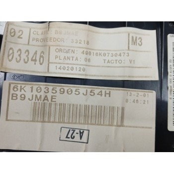 Recambio de pantalla multifuncion para seat ibiza (6k1) 1.9 sdi referencia OEM IAM 6K1035905J SOPORTE ROTO 
