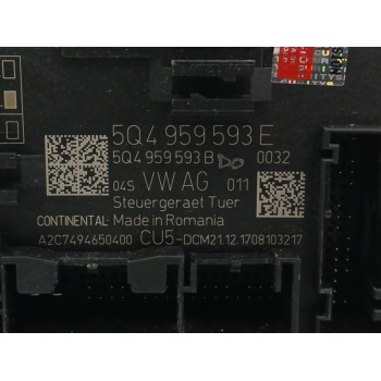 Recambio de modulo electronico para seat leon sc (5f5) 1.4 16v tsi referencia OEM IAM 5Q4959593E CONTROL DE PUERTA A2C7494650400