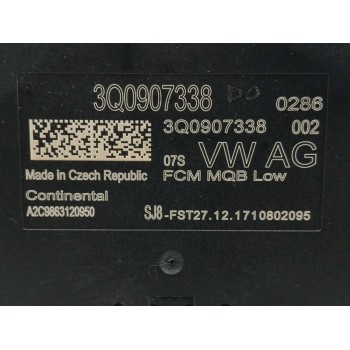 Recambio de modulo electronico para seat leon sc (5f5) 1.4 16v tsi referencia OEM IAM 3Q0907338 CONTROL LUZ CURVAS REGULACION AL