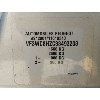 Recambio de carroceria corte para peugeot 207 1.4 hdi referencia OEM IAM   
