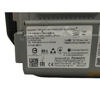 Recambio de pantalla multifuncion para seat leon sportstourer (kl8) 2.0 tdi referencia OEM IAM 5FA035869A  