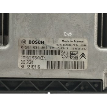 Recambio de centralita motor uce para citroën c4 picasso 1.6 blue-hdi fap referencia OEM IAM 9813283980 0281031864 