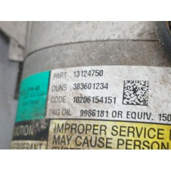 Recambio de compresor aire acondicionado para opel astra h gtc (a04) 1.6 (l08) referencia OEM IAM 13124750  