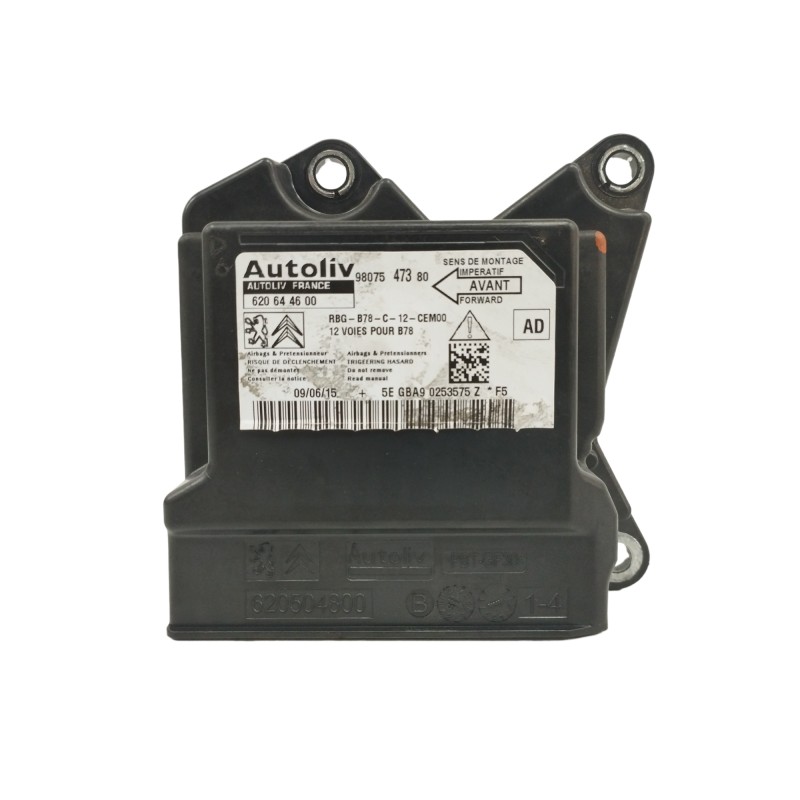 Recambio de centralita airbag para citroën c4 picasso 1.6 blue-hdi fap referencia OEM IAM 9807547380 620644600 