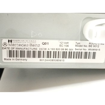 Recambio de sistema audio / radio cd para mercedes-benz clase a (w169) 2.0 cdi cat referencia OEM IAM A1698200886  