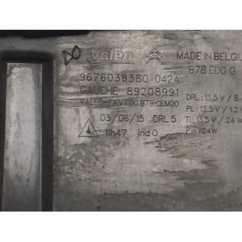 Recambio de piloto delantero izquierdo para citroën c4 picasso 1.6 blue-hdi fap referencia OEM IAM 9676036380  