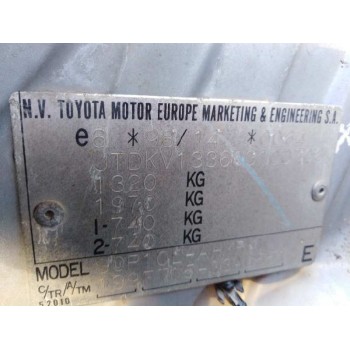 toyota yaris (ncp1/nlp1/scp1) del año 1999