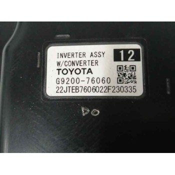 Recambio de inverter / converter para toyota corolla station wagon (_e21_) 2.0 hybrid (mzeh12) referencia OEM IAM G920076060  