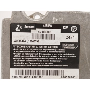 Recambio de centralita airbag para alfa romeo gt (125) 1.9 jtd (m) 16v cat referencia OEM IAM 60683300 5WK43444 