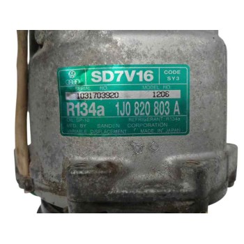 Recambio de compresor aire acondicionado para volkswagen new beetle (9c1/1c1) 2.0 referencia OEM IAM 1J0820803A SD7V16 