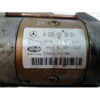 Recambio de motor arranque para mercedes-benz clase c (w202) berlina 2.3 compresor cat referencia OEM IAM A0051513601  