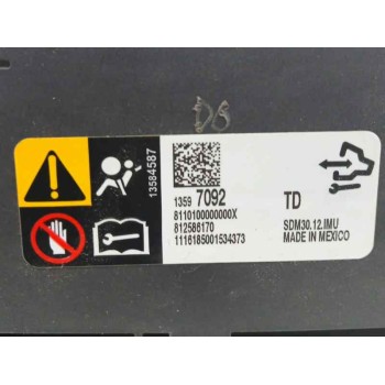 Recambio de centralita airbag para opel corsa e 1.4 referencia OEM IAM 13597092 812586170 