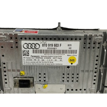 Recambio de pantalla multifuncion para audi a4 ber. (b8) 2.0 16v tdi referencia OEM IAM 8T0919603F  