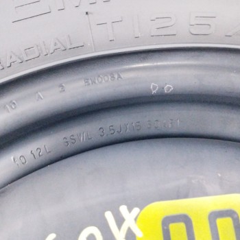 Recambio de neumatico repuesto para citroën c3 1.4 hdi referencia OEM IAM 60AR1 3,5JX15 ET15 4H 4X108