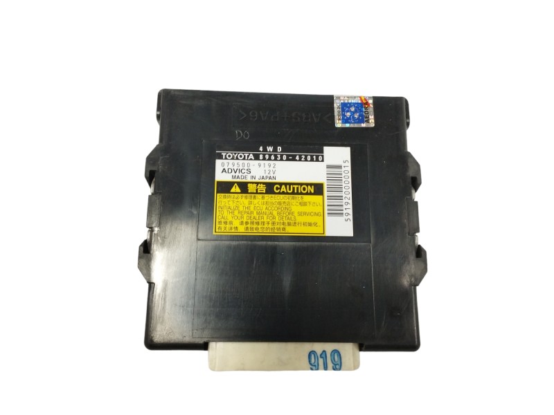 Recambio de modulo electronico para toyota rav 4 (a3) 2.2 turbodiesel cat referencia OEM IAM 8963042010 0795009192 Recambio de modulo electronico para toyota rav 4 (a3) 2.2 turbodiesel cat referencia OEM IAM 8963042010 0795009192