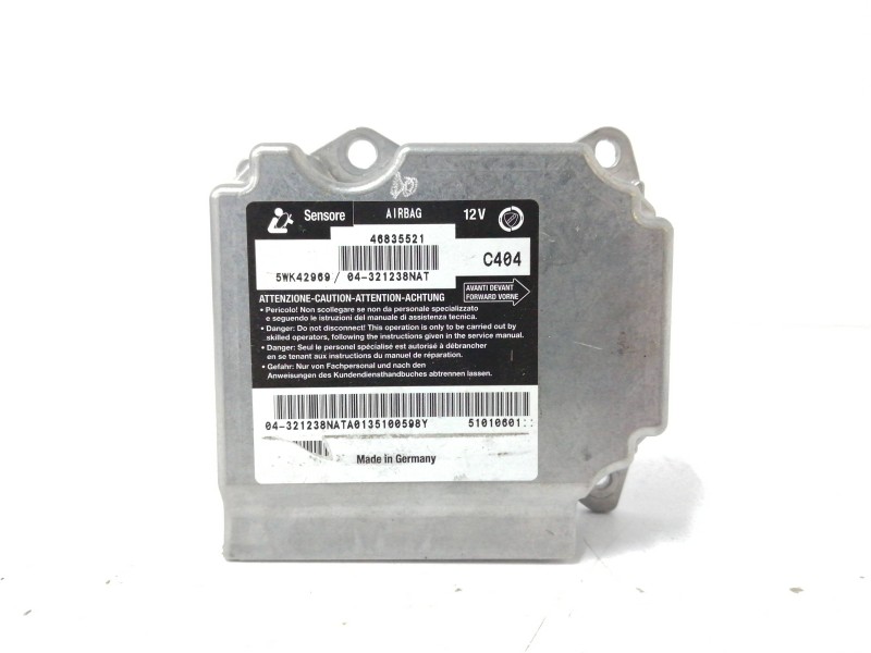 Recambio de centralita airbag para fiat stilo (192) 1.9 jtd cat referencia OEM IAM 46835521 5WK42959 