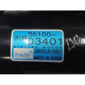 Recambio de motor arranque para kia picanto 1.0 cat referencia OEM IAM 3610003401  