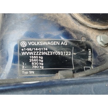 Recambio de carroceria corte para volkswagen polo (9n1) 1.4 16v referencia OEM IAM   