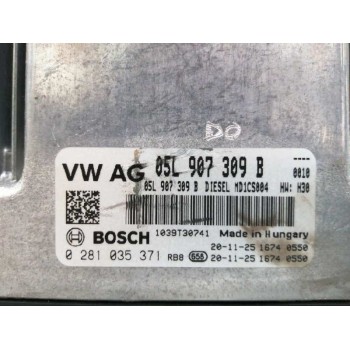 Recambio de centralita motor uce para volkswagen t-roc 2.0 tdi referencia OEM IAM 05L907309B 0281035371 