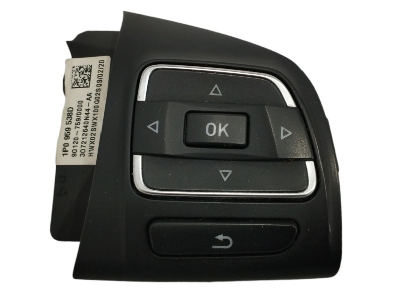 Recambio de mando volante para seat altea xl (5p5) 1.4 16v tsi referencia OEM IAM 1P0959538D LADO DERECHO Recambio de mando volante para seat altea xl (5p5) 1.4 16v tsi referencia OEM IAM 1P0959538D LADO DERECHO