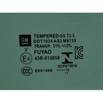 Recambio de luna trasera izquierda para opel astra k lim. 5türig 1.6 cdti dpf referencia OEM IAM   