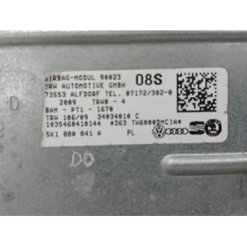 Recambio de airbag delantero izquierdo para volkswagen golf vi (5k1) 2.0 gtd referencia OEM IAM 5K1880841A DE RODILLAS 