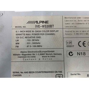 Recambio de pantalla multifuncion para hyundai sonata (nf) 2.0 crdi cat referencia OEM IAM IVEW530BT 2 DIN IVE-W530BT