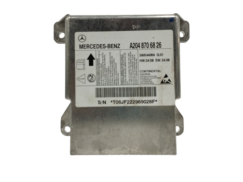 Recambio de centralita airbag para mercedes-benz clase c (w204) berlina 2.1 cdi cat referencia OEM IAM A2048706826 5WK44004 Recambio de centralita airbag para mercedes-benz clase c (w204) berlina 2.1 cdi cat referencia OEM IAM A2048706826 5WK44004
