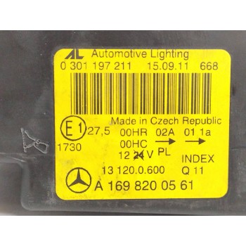 Recambio de faro izquierdo para mercedes-benz clase a (w169) 2.0 cdi cat referencia OEM IAM A1698200561  