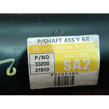 Recambio de transmision central para ssangyong rodius ii 2.2 xdi referencia OEM IAM 3320021910  