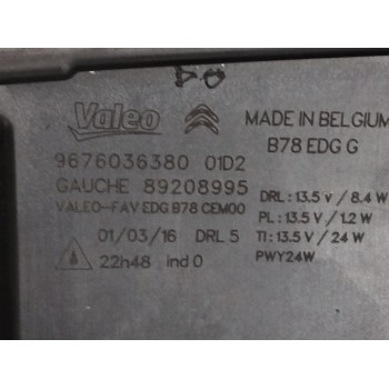 Recambio de piloto delantero izquierdo para citroën c4 picasso 1.6 blue-hdi fap referencia OEM IAM 9676036380  