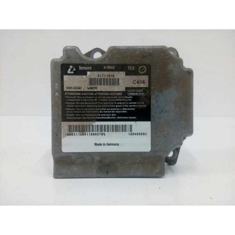 Recambio de centralita airbag para fiat stilo (192) 1.9 jtd cat referencia OEM IAM 51711816 5WK43342 