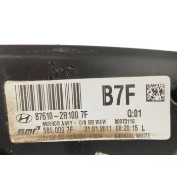 Recambio de retrovisor izquierdo para hyundai i30 1.4 cat referencia OEM IAM 876102R1007F 2 CABLES 