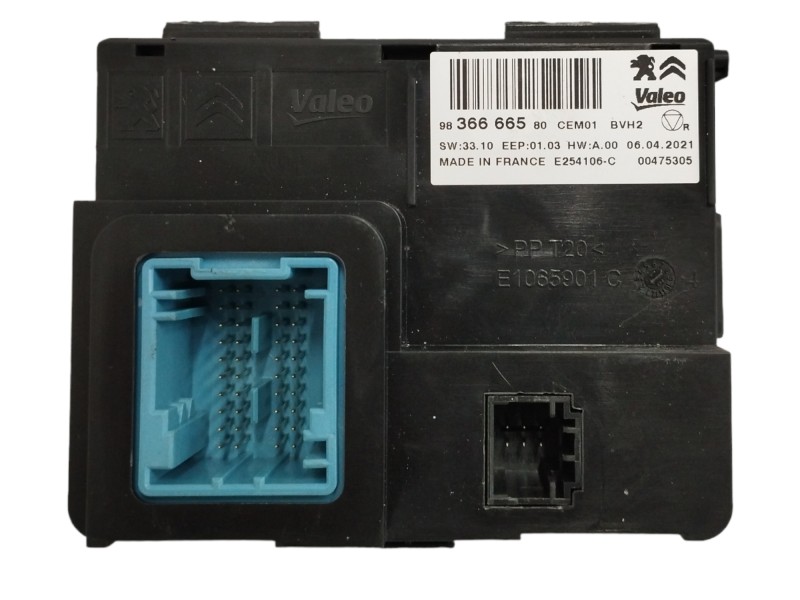 Recambio de modulo electronico para peugeot partner k9 1.5 blue hdi 100 referencia OEM IAM 9836666580  
