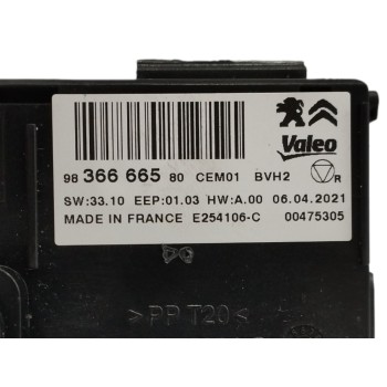 Recambio de modulo electronico para peugeot partner k9 1.5 blue hdi 100 referencia OEM IAM 9836666580  