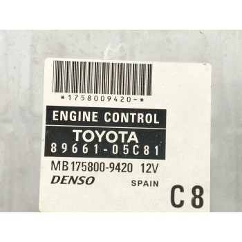 Recambio de centralita motor uce para toyota avensis berlina (t25) 2.2 d-4d cat referencia OEM IAM 8966105C81 MB1758009420 
